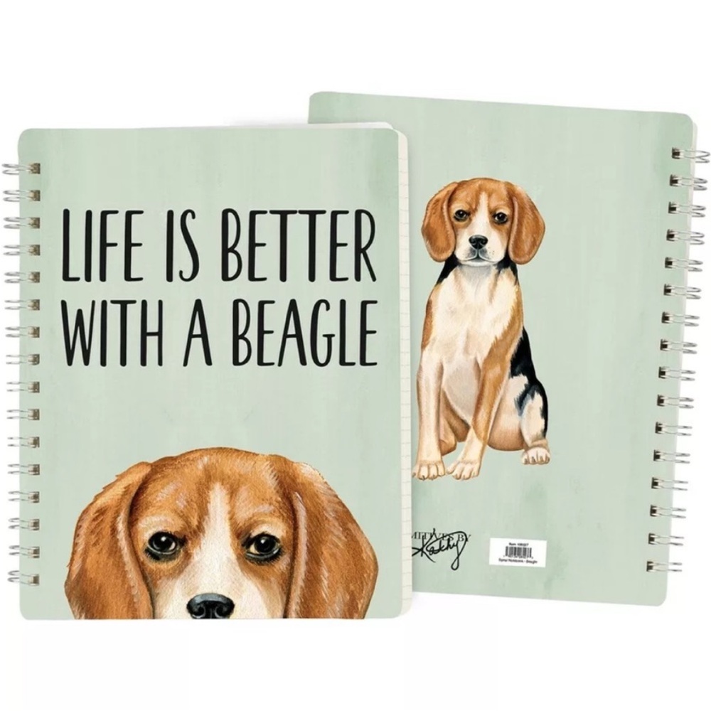 Primitives By Kathy-Spiral Notebook~"Life Is Better With A Beagle” NIP